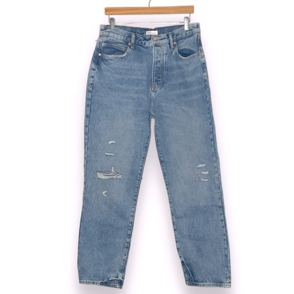 NWT Betro Simone Anthropologie High Rise Button Fly Boyfriend Distressed Jean 30